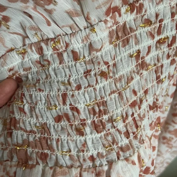 ❤️Pink kaftan style maxi with GOLD METALLIC DETAIL - Picture 7 of 7